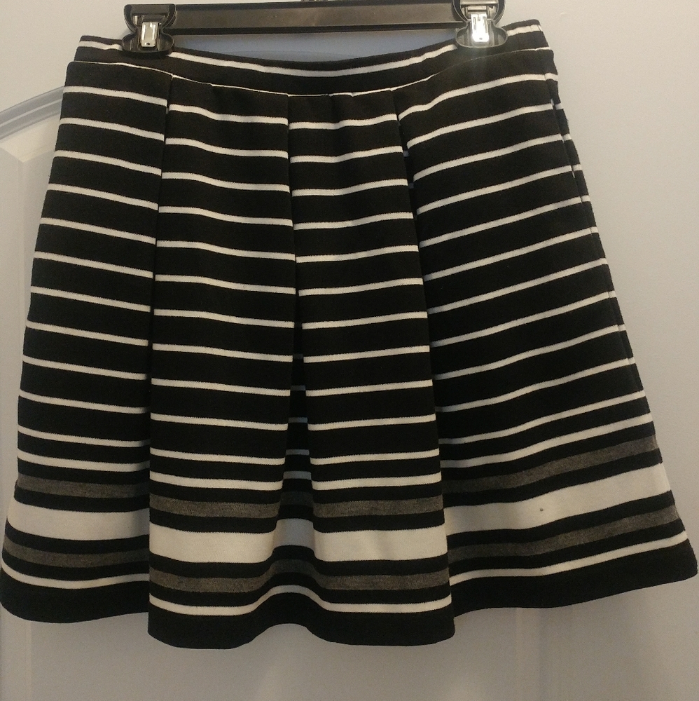 Woman's Stripped Mini Skirt